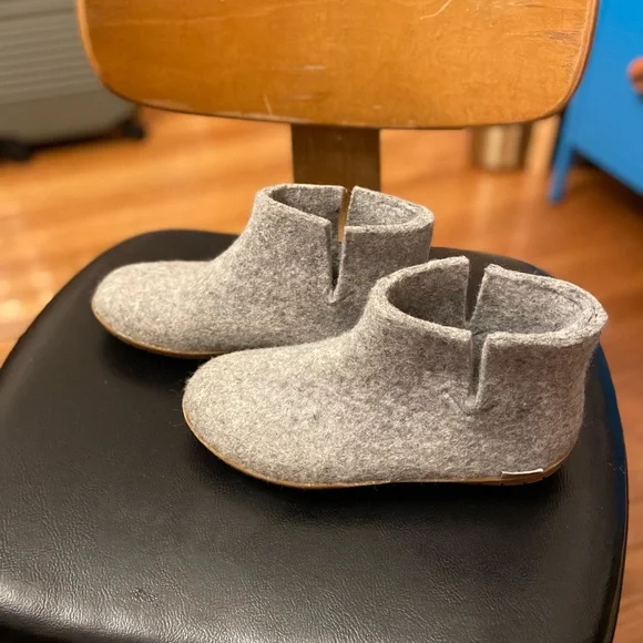 Glerups Gray Wool Slipper Boots - Picture 2 of 7